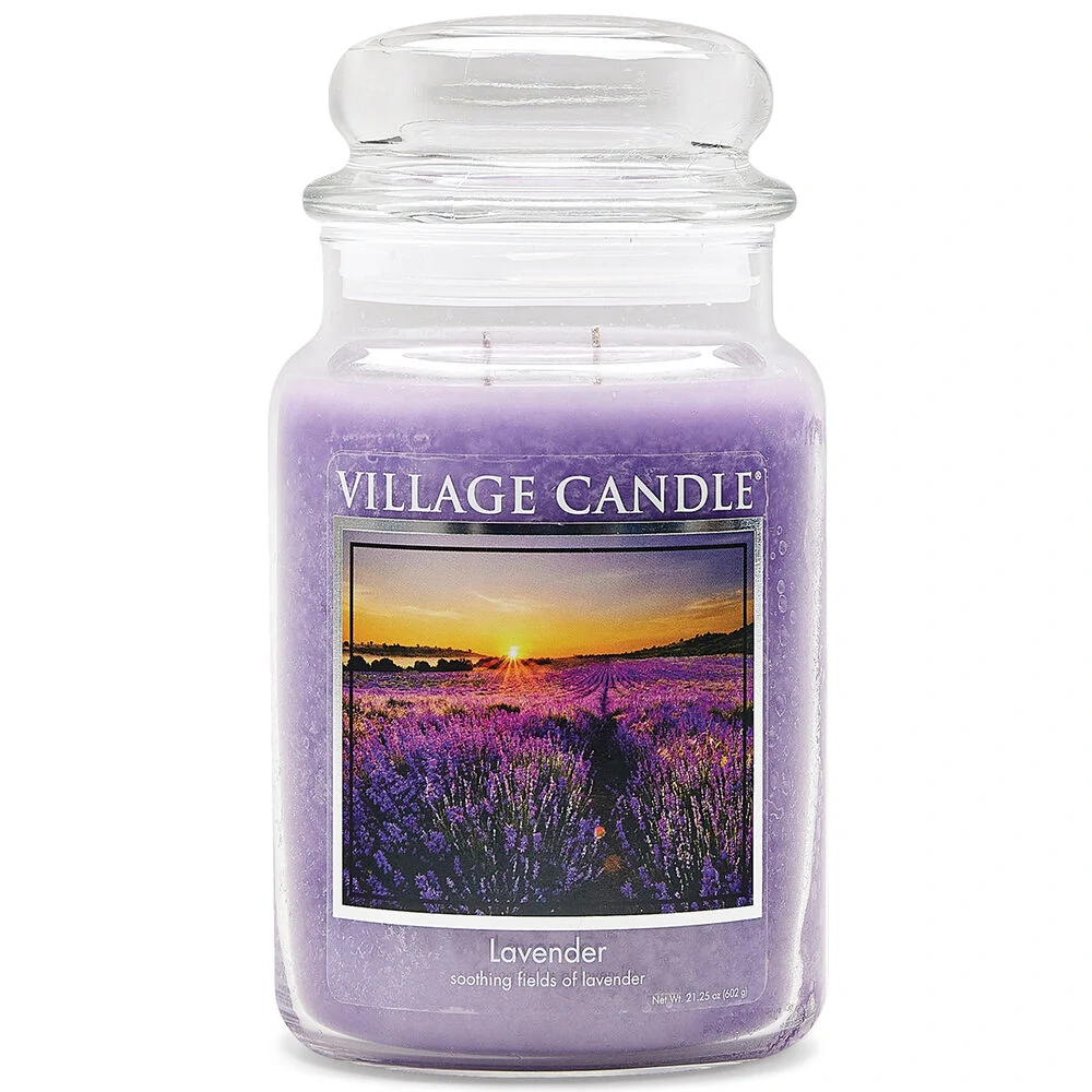 Village Candle - vonná svíčka Lavender (Levandule) 602 g