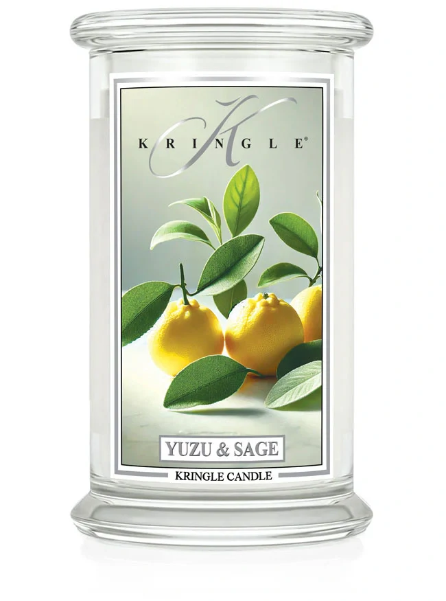 Kringle Candle, vonná svíčka Yuzu Sage 624