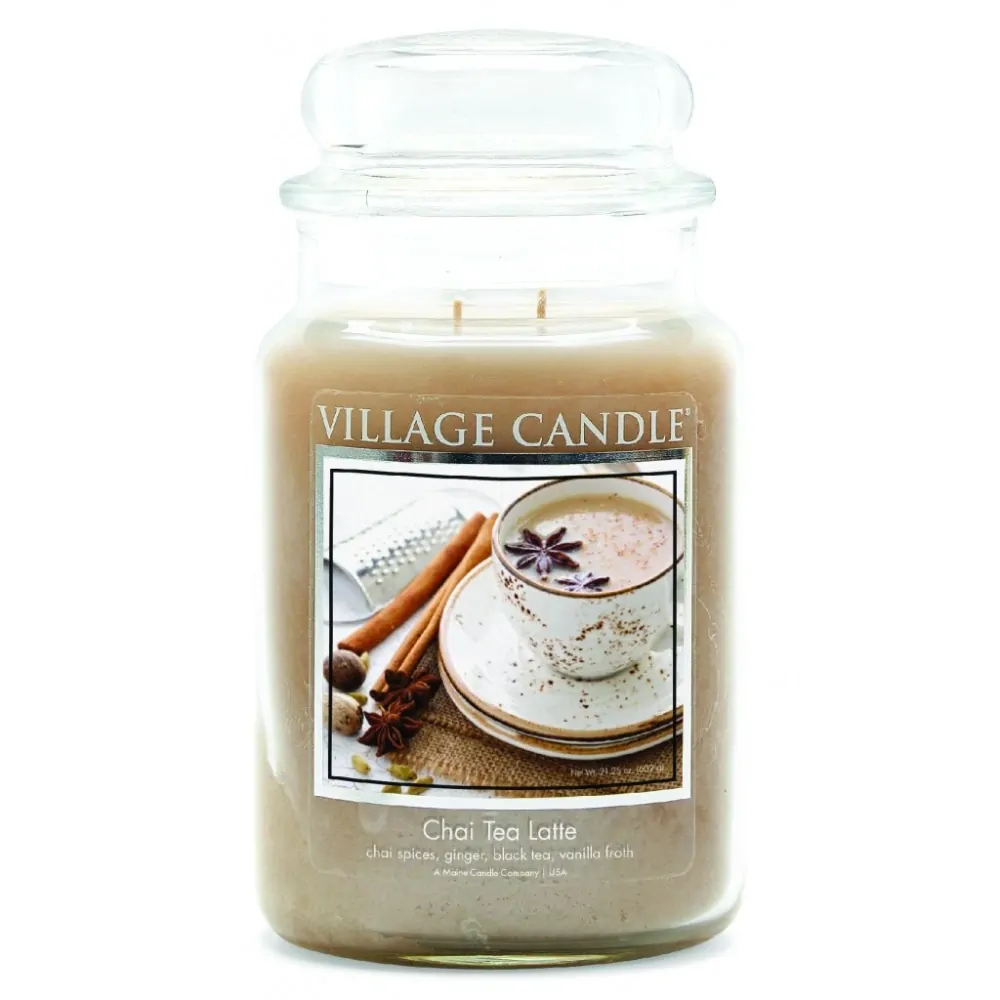 Village Candle - vonní svíčka Chai Tea Latte (Čaj s mlékem a kořením) 602 g