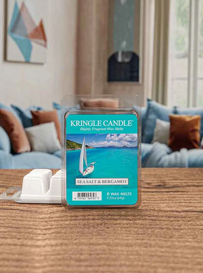 Kringle Candle, vonný vosk Sea Salt Bergamot 64 g