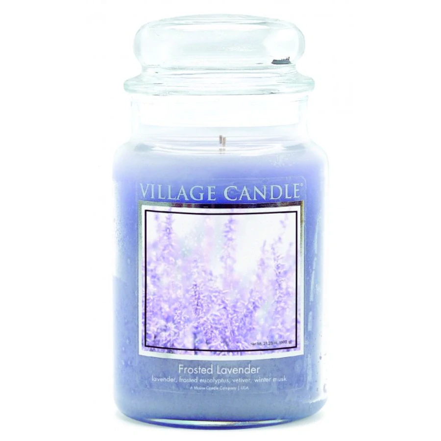 Village Candle - vonná svíčka Frosted Lavender (Mrazivá levandule) 602 g