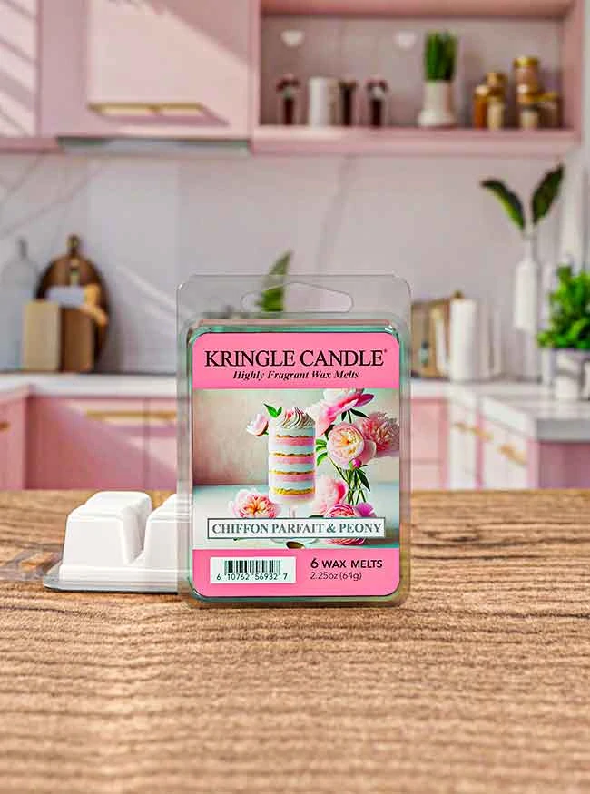 Kringle Candle, vonný vosk Chiffon Parfait & Peony 64 g