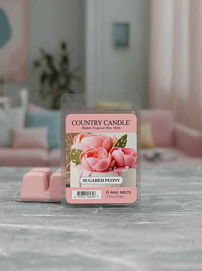Country Candle vonný vosk Sugared Peony 64 g