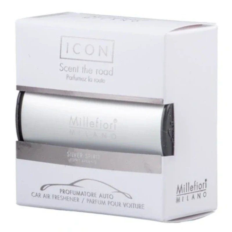 Millefiori - Icon Silver Spirit vůně do auta Classic stříbrná