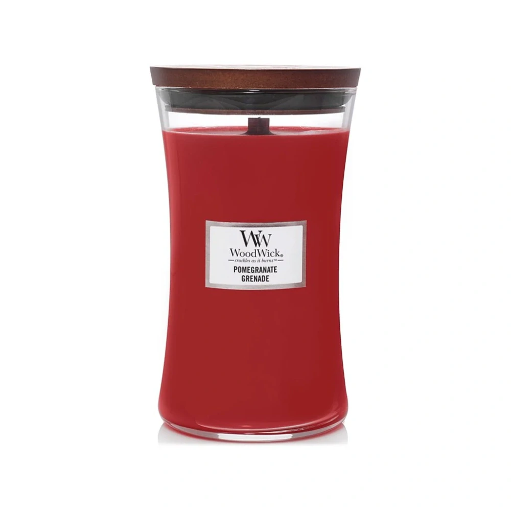 Woodwick vonná svíčka Pomegranate (Granátové jablko) 609 g