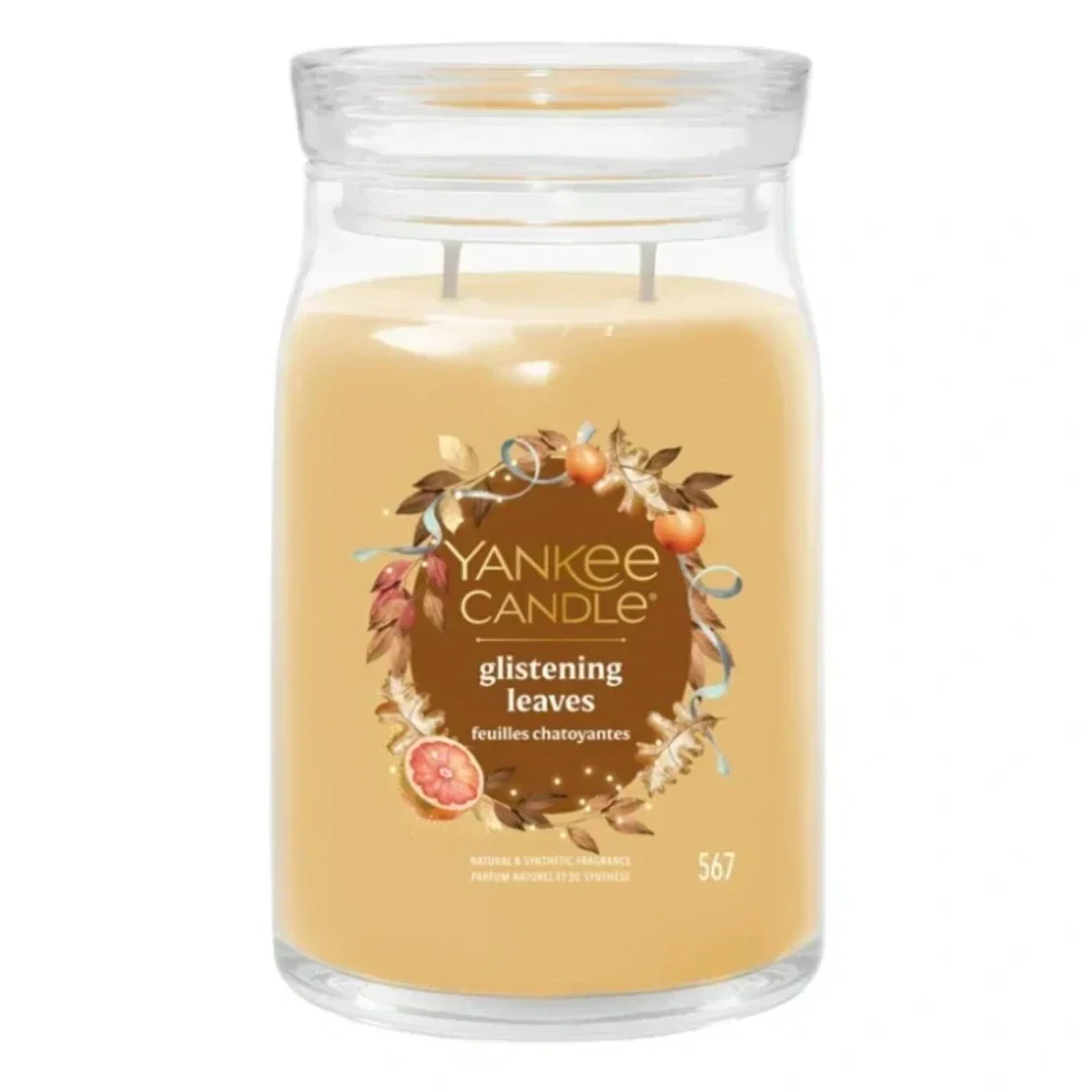 Yankee candle, vonná svíčka Signature Glistening Leaves 567 g