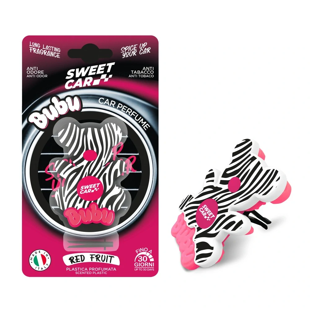 Sweet Car - vůně do auta Bubu Red Fruit, do ventilátoru