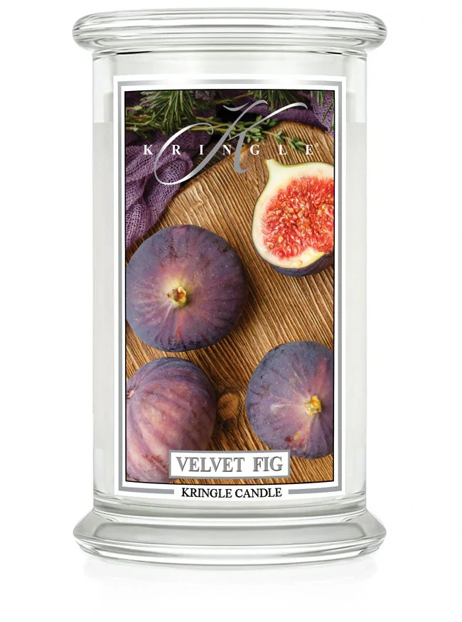 Kringle Candle, vonná svíčka Velvet Fig 624 g