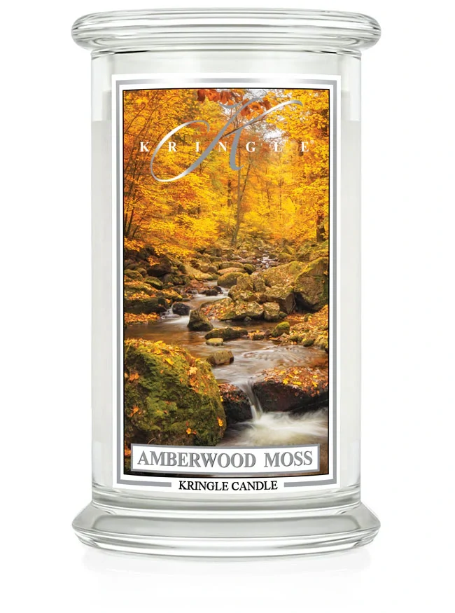 Kringle Candle, vonná svíčka Amberwood Moss 624 g
