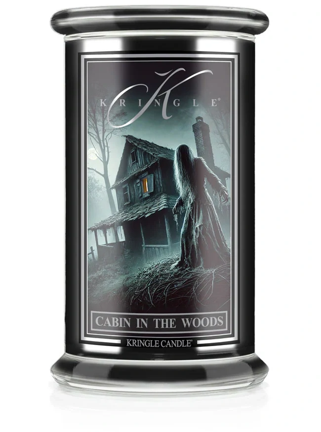 Kringle Candle, vonná svíčka Halloween Cabin in the Woods 624 g