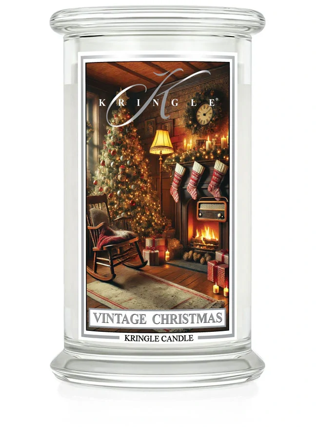 Kringle Candle, vonná svíčka Vintage Christmas 624 g