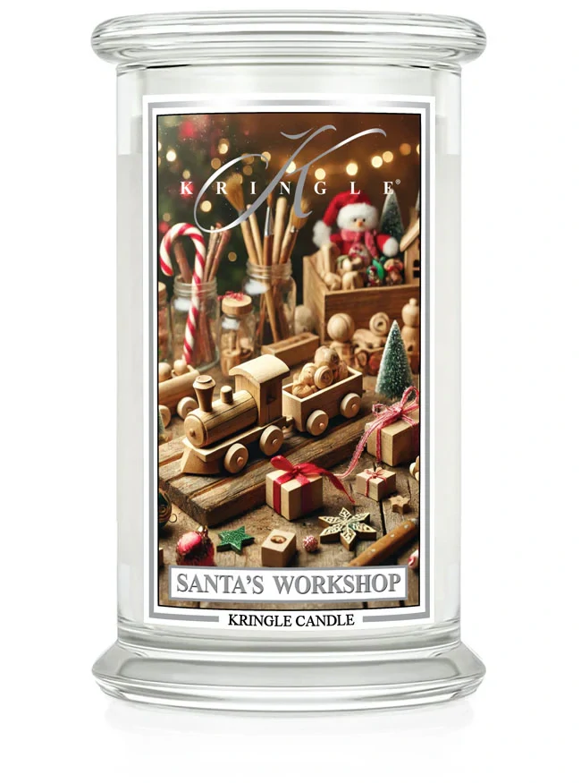 Kringle Candle, vonná svíčka Santa’s Workshop 624 g