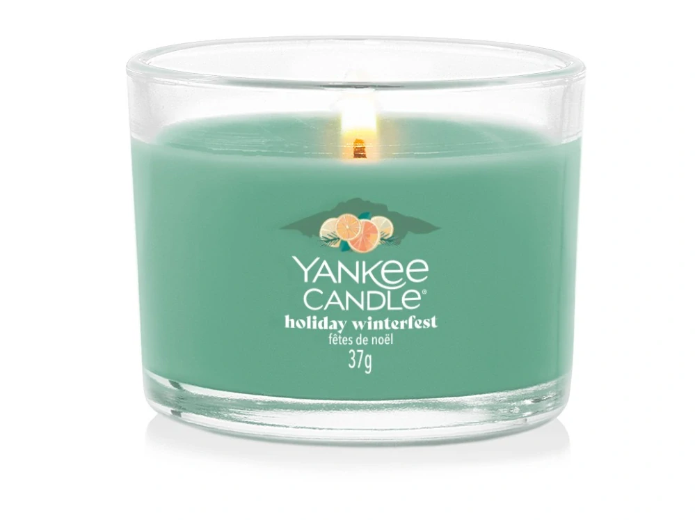 Yankee Candle votivní svíčka ve skle Holiday Winterfest 37 g