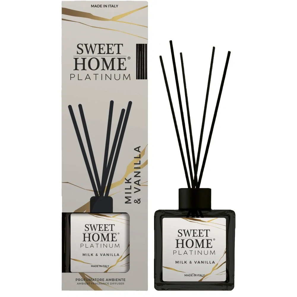 Sweet Home Collection Platinum vonný aroma difuzér Milk & Vanilla 100 ml