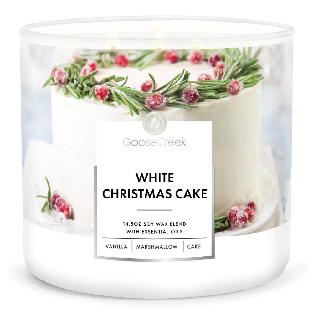 Goose Creek Candle - vonná svíčka White Christmas Cake 411 g