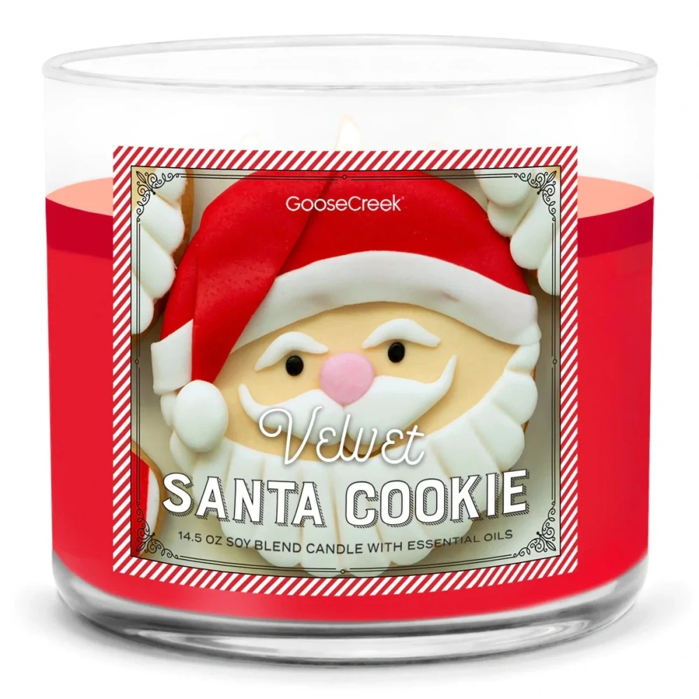 Goose Creek Candle - vonná svíčka Velvet Santas Cookie 411 g