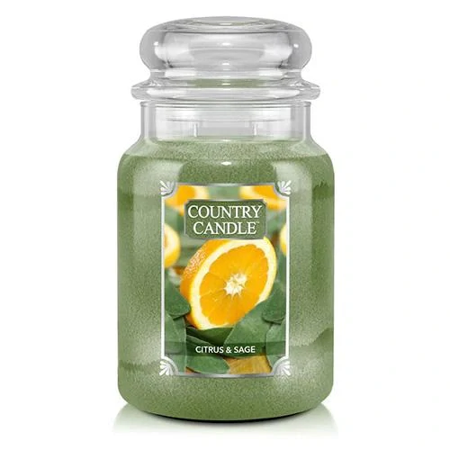 Country Candle vonná svíčka Citrus & Sage 680 g