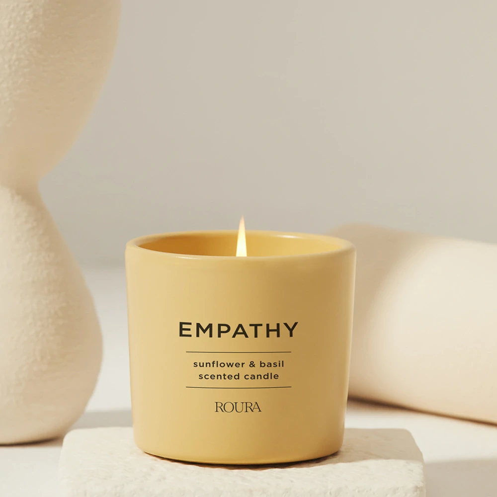 ROURA vonná svíčka Empathy - Sunflower & Basil 250 g
