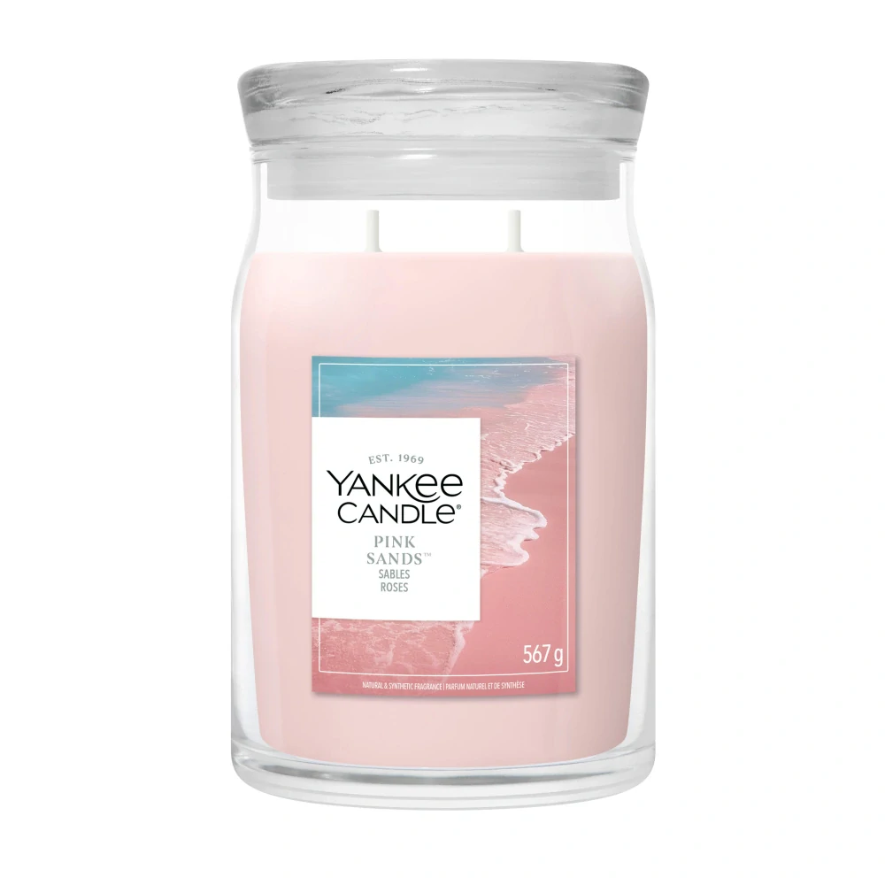Yankee Candle Signature velká vonná svíčka Pink Sands 567 g
