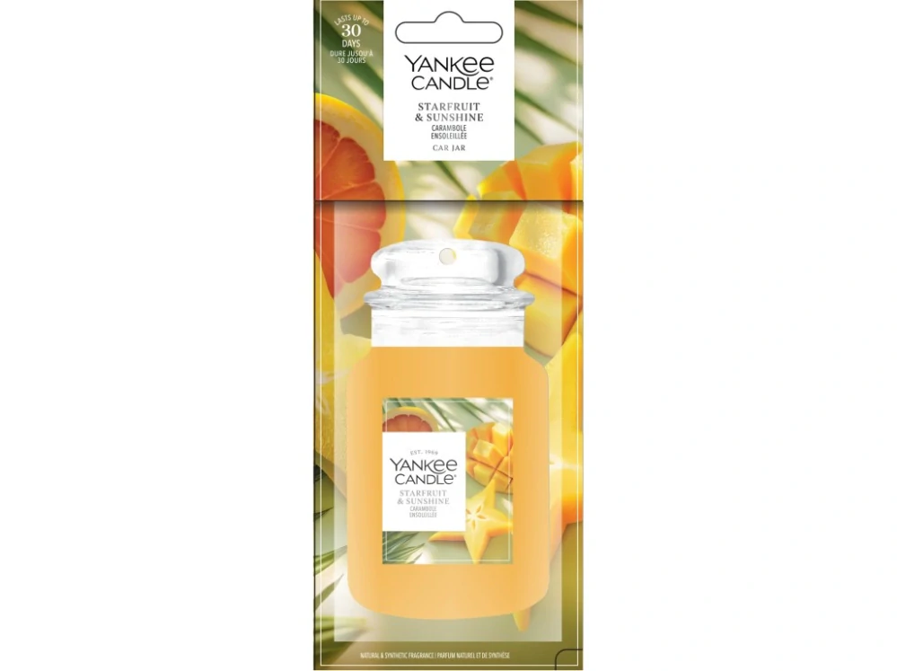 Yankee Candle, vůně do auta papírová visačka Starfruit & Sunshine