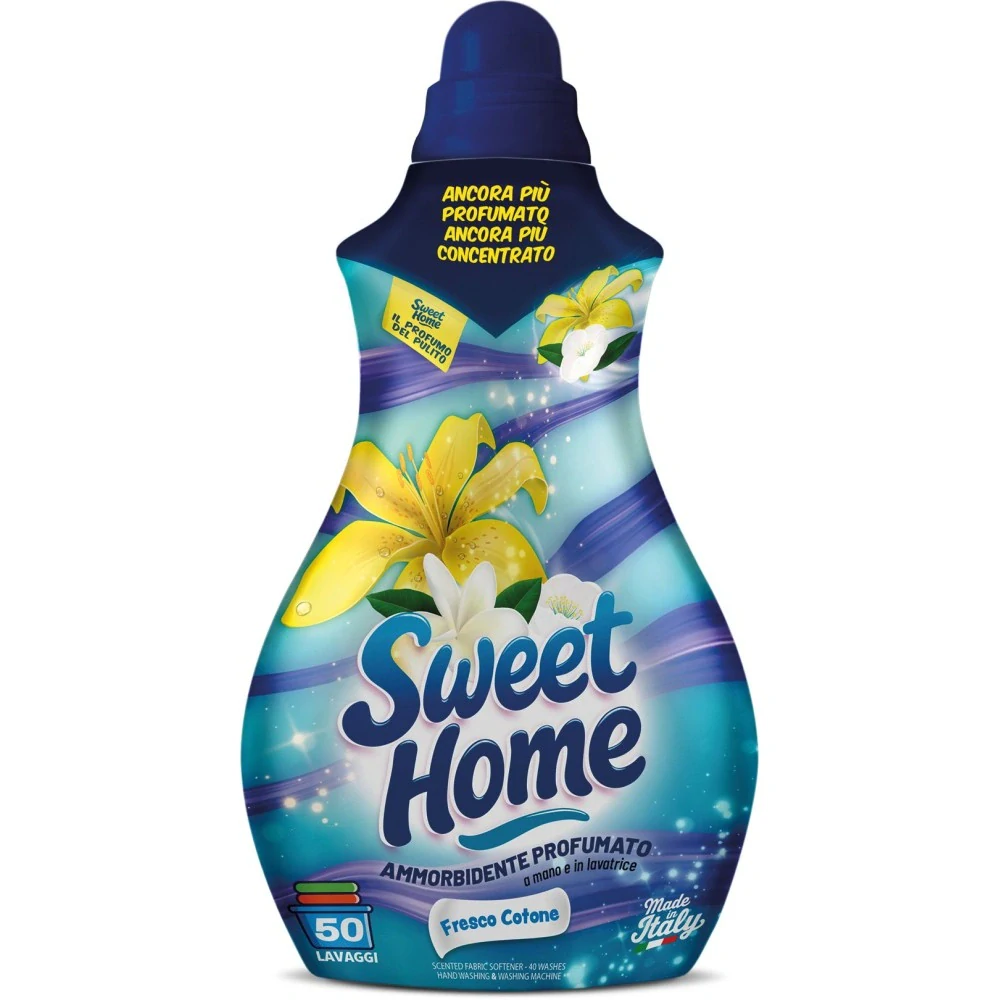 Sweet Home aviváž na prádlo Fresco Cotone (Svěží bavlna) 1250 ml