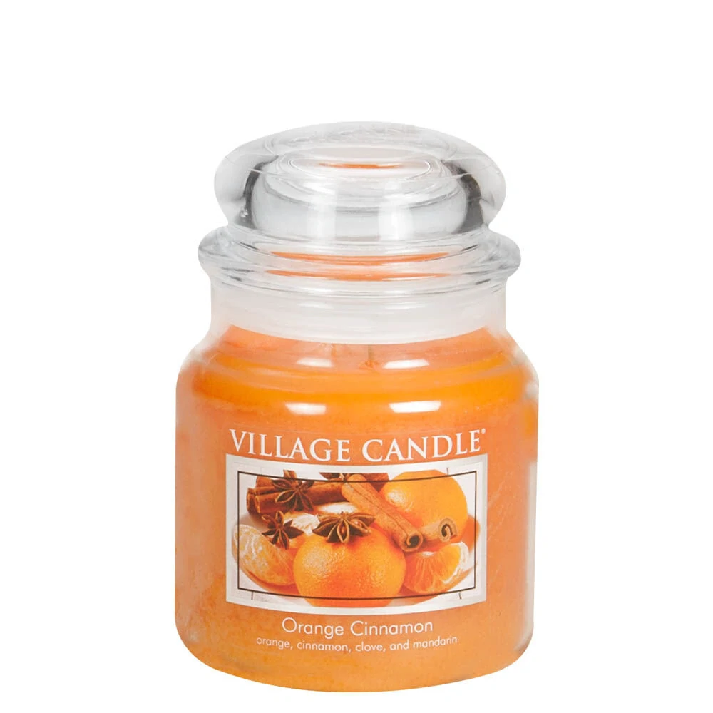 Village Candle - vonná svíčka Orange Cinnamon (Pomeranč a skořice) 389 g