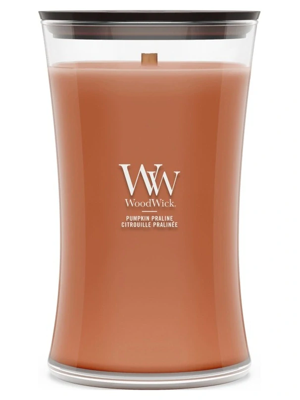 WoodWick vonná svíčka velká váza Pumpkin Praline 609 g