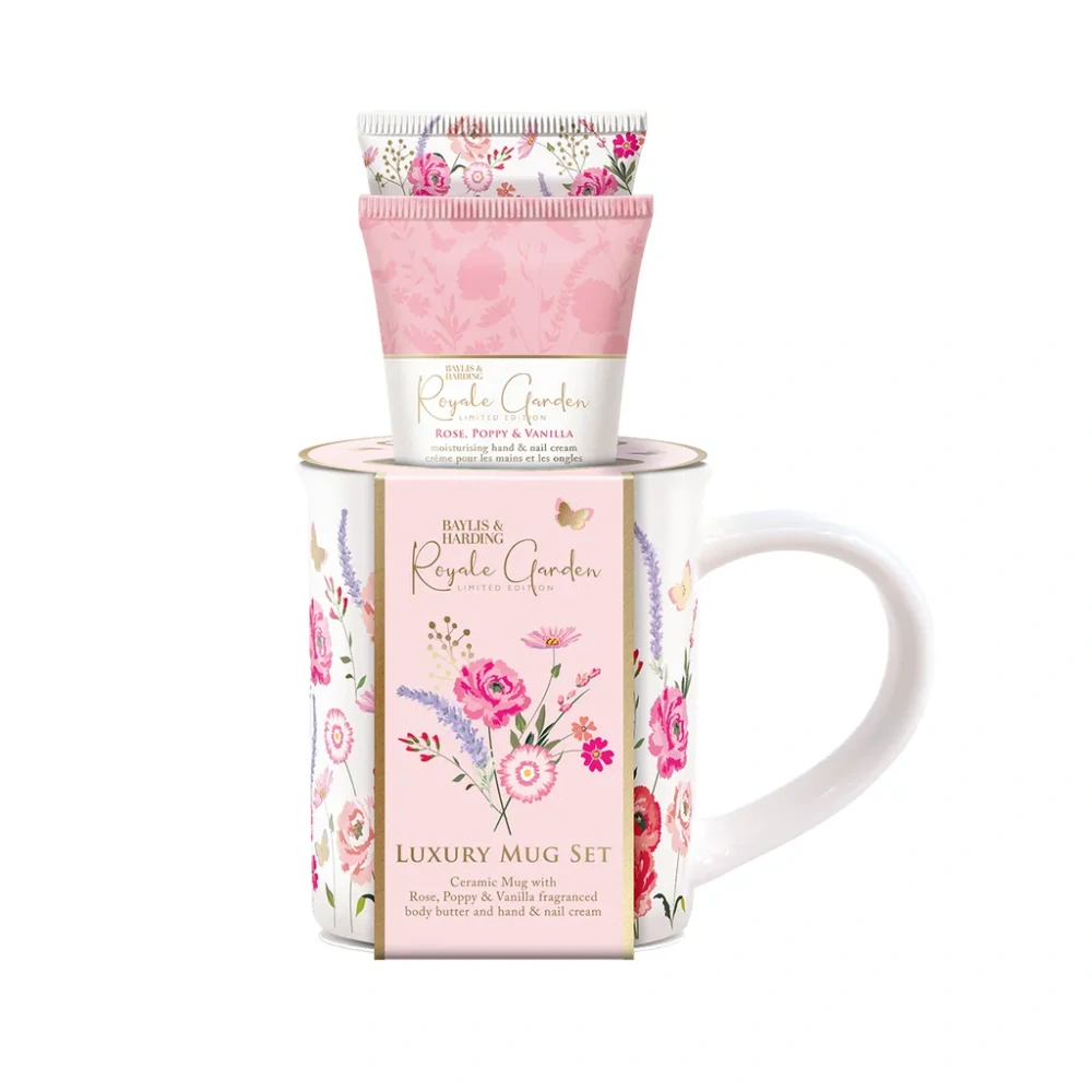 Baylis & Harding, ROYALE GARDEN - péče o tělo v hrníčku, 3ks