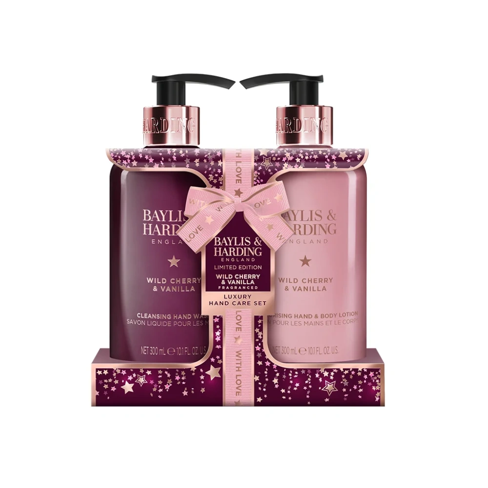 Baylis & Harding, WILD CHERRY & VANILLA -sada péče o ruce, 2 ks
