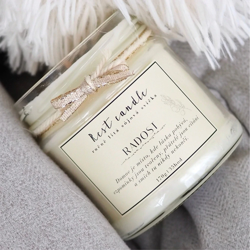 Rest Candle - sojová vonná svíčka Radost 170 g
