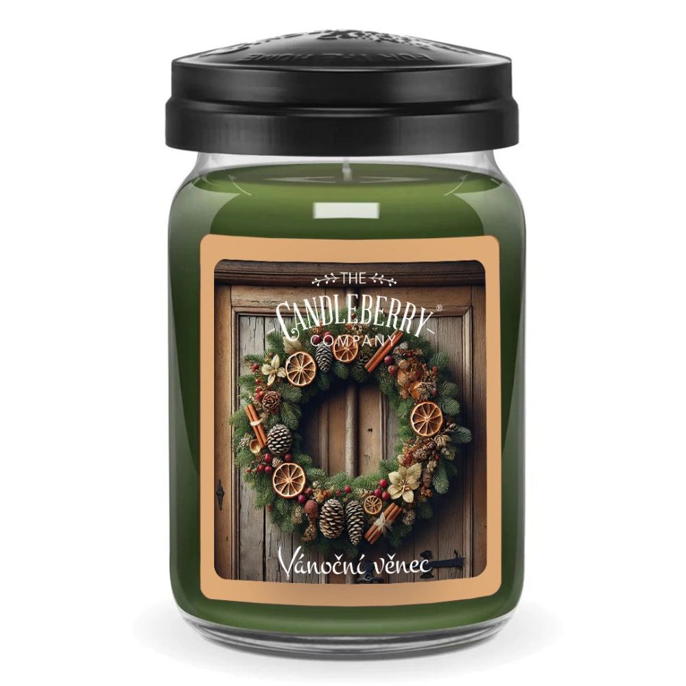 Candleberry - vonná svíčka Vánoční věnec 624 g