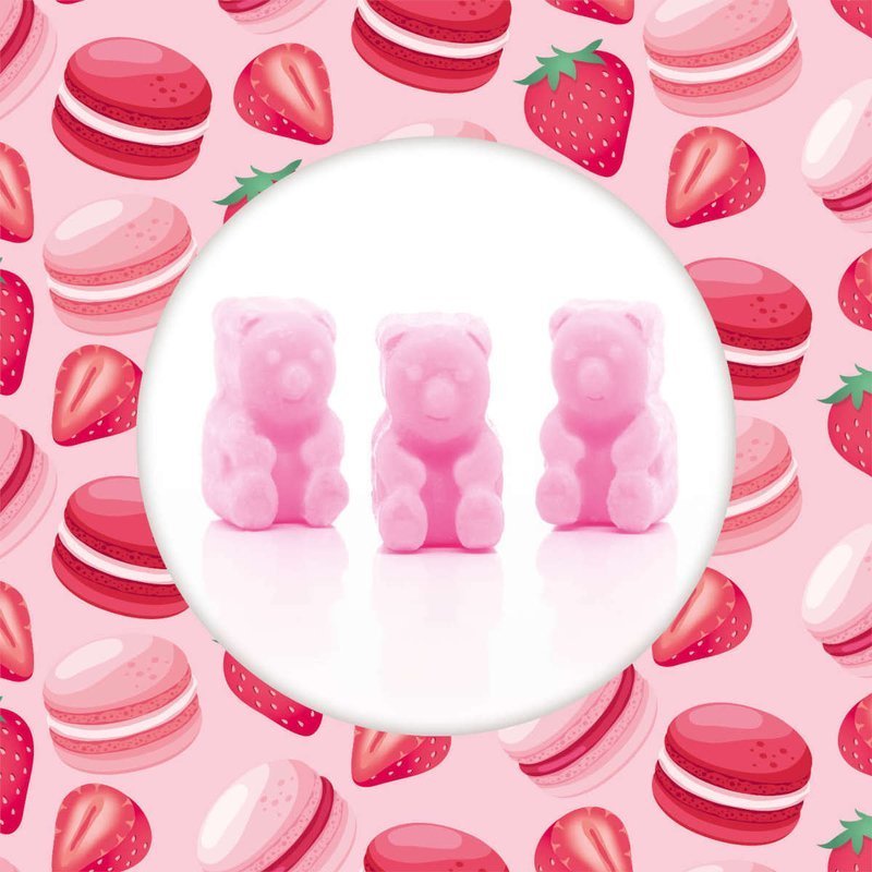 Ted & Frieds - sojový vonný vosk Strawberry Macaron 50 g