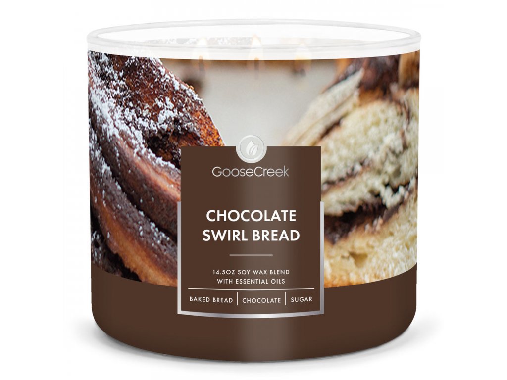 Goose Creek Candle - vonná svíčka Chocolate Swirl Bread 411 g