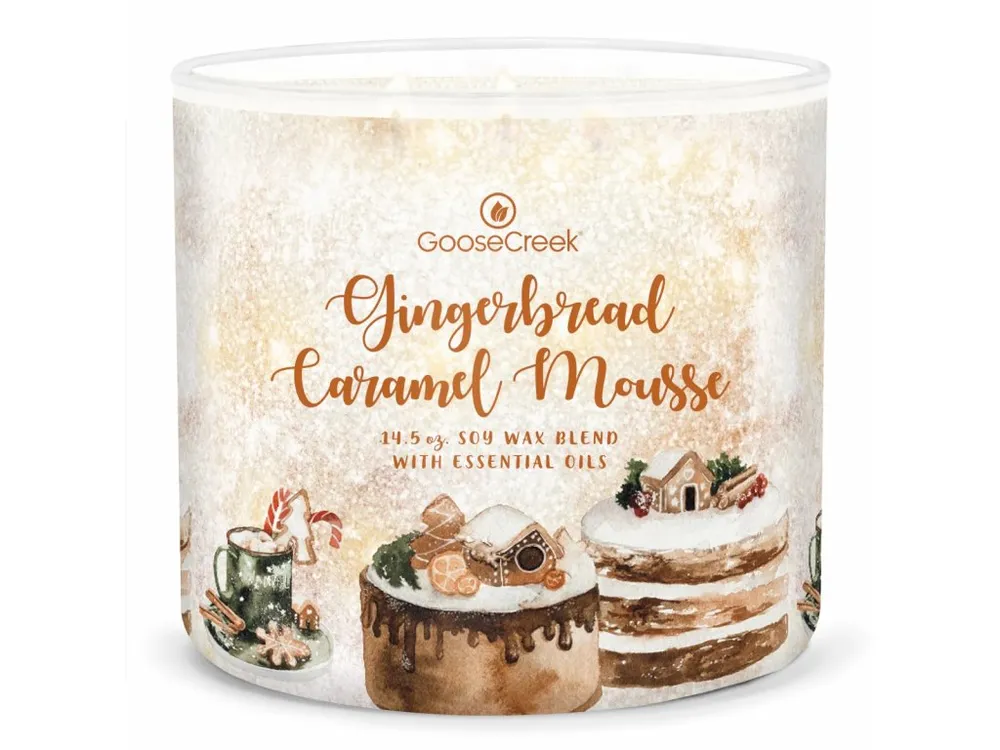 Goose Creek Candle - vonná svíčka Gingerbread Caramel Mousse 411 g