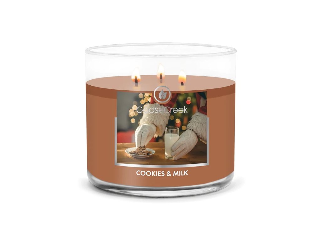 Goose Creek Candle - vonná svíčka Cookies & Milk 411 g