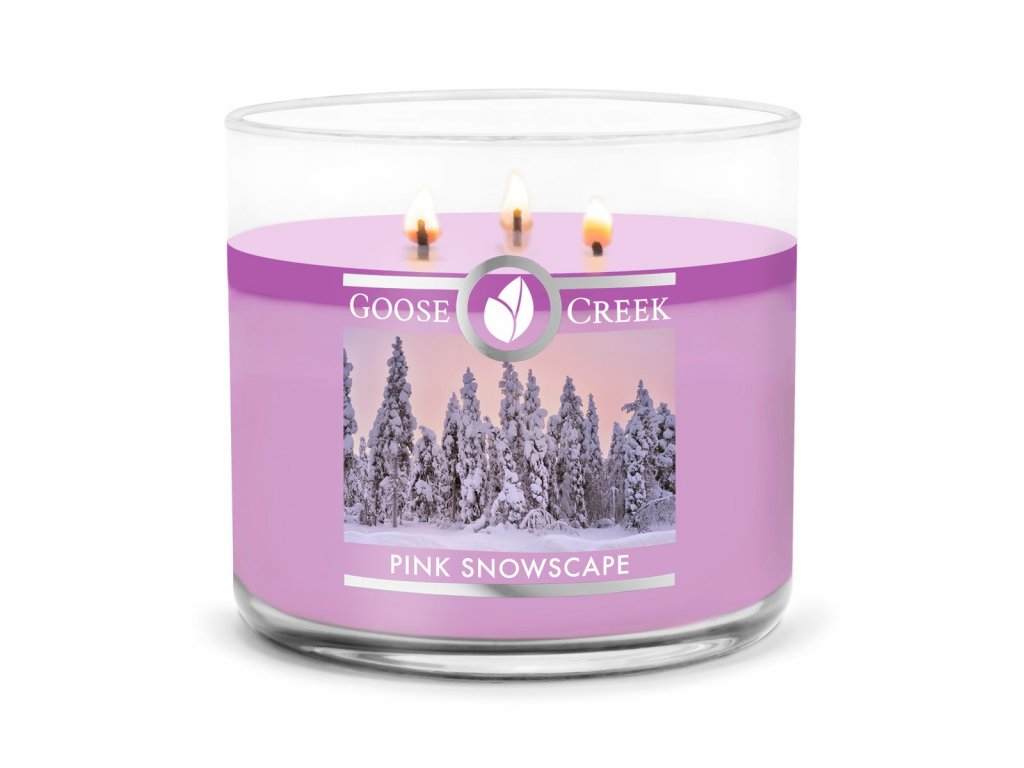 Goose Creek Candle - vonná svíčka Pink Snowscape 411 g