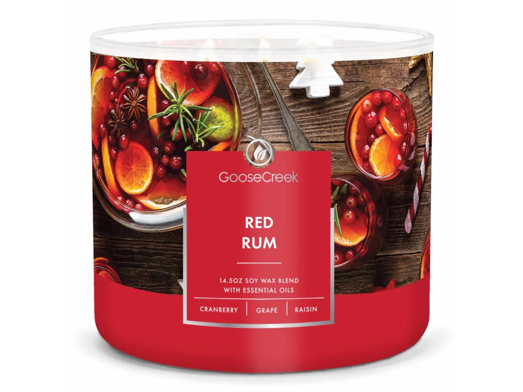 Goose Creek Candle - vonná svíčka Red Rum 411 g