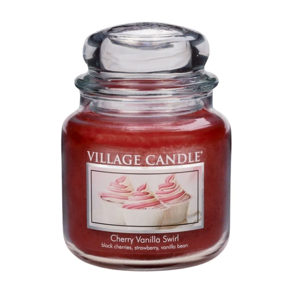Village Candle - Cherry Vanilla Swirl (Višeň a vanilka) 454 g