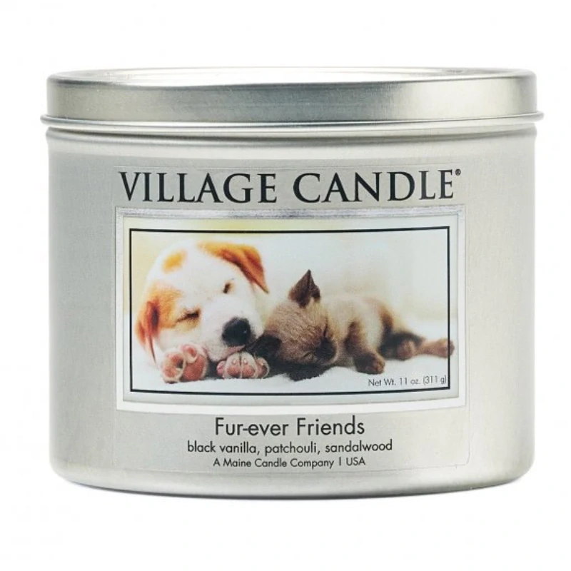 Village Candle vonná svíčka Fur - Ever Friends 311 g