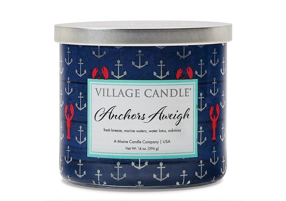 Village Candle vonná svíčka Anchors Aweigh (Mořská voda, lotos a dubový mech) 396 g