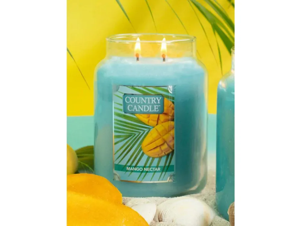 Country Candle vonná svíčka Mango Nectar (Nektar z manga) 680 g
