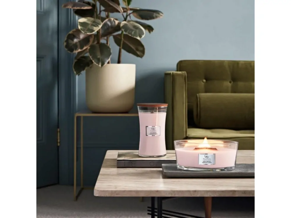 WoodWick svíčka loď Sheer Tuberose (Jemná tuberóza) 453 g