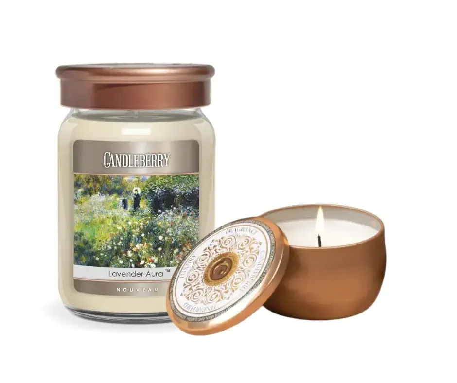 Candleberry - vonná svíčka Nouveau Lavender Aura 128 g