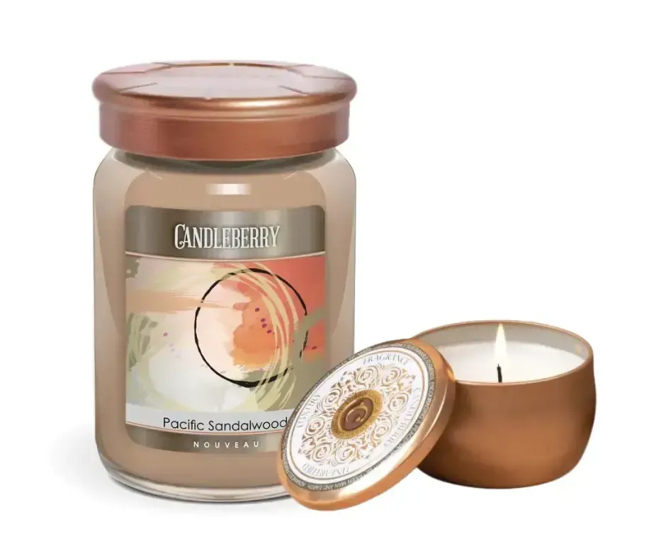 Candleberry - vonná svíčka Nouveau Pacific Sandalwood 128 g