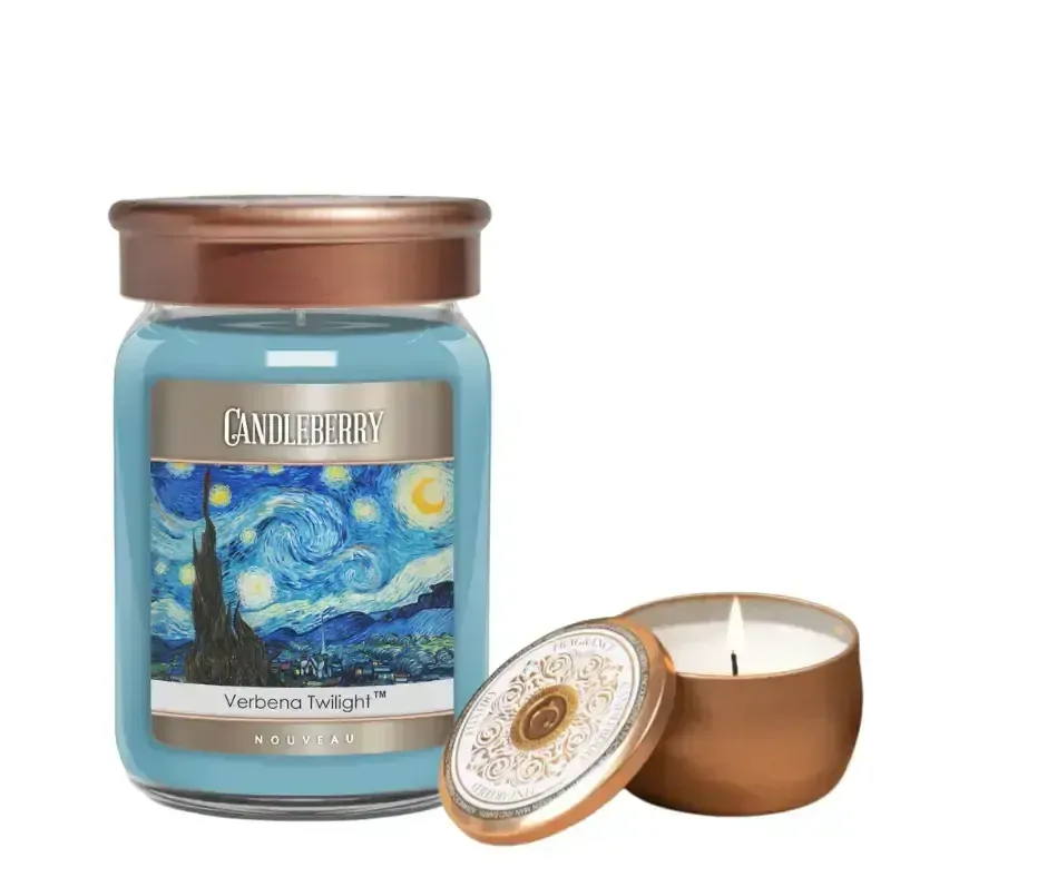 Candleberry - vonná svíčka Nouveau Verbena Twilights 128 g