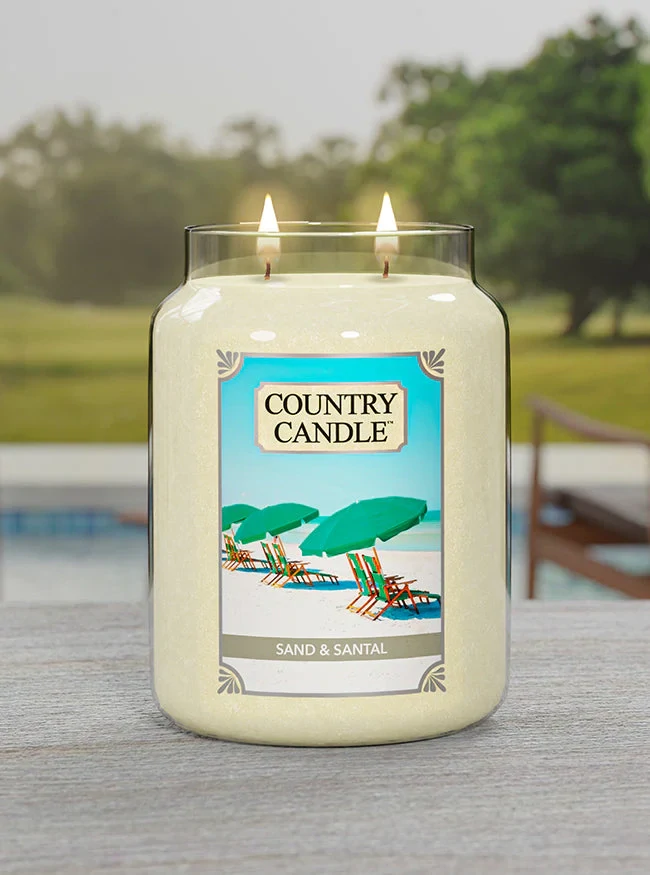 Country Candle vonná svíčka Sand & Santal 737 g