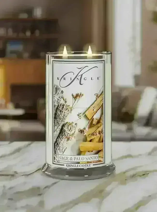 Kringle Candle, vonná svíčka Sage & Palo Santo 624 g