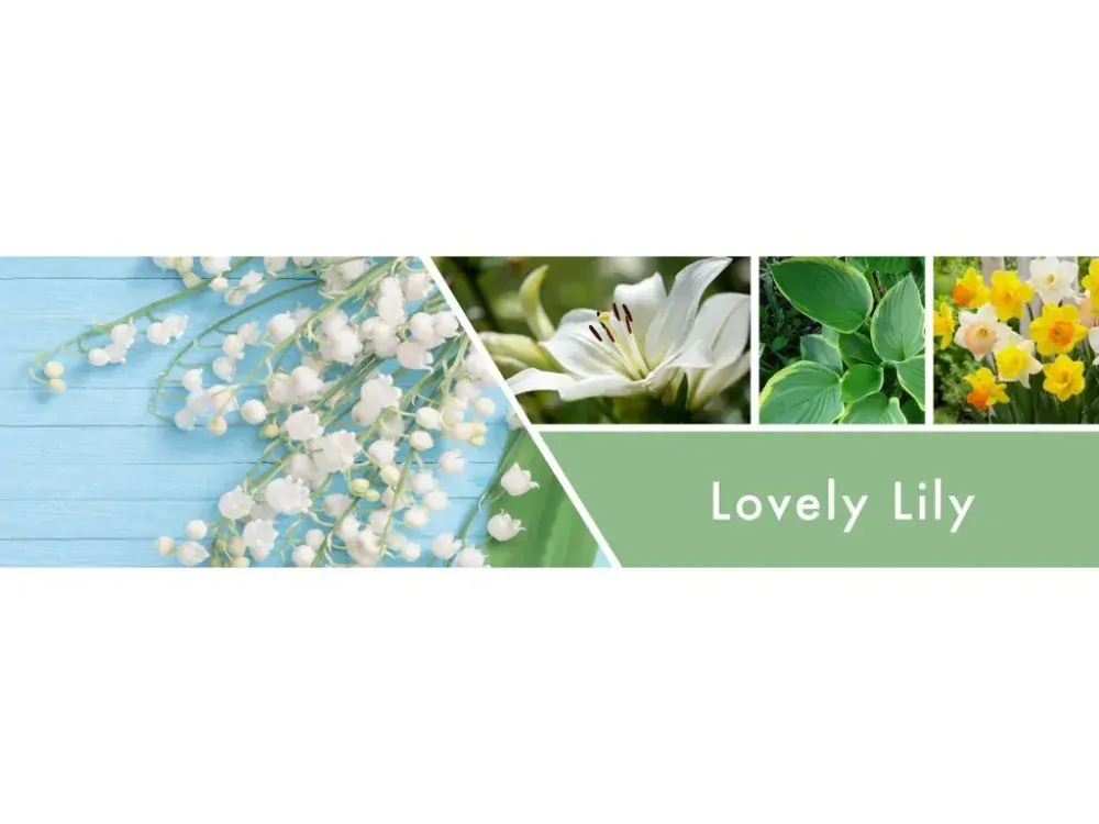 Goose Creek Candle - vonná svíčka Lovely Lily 411 g