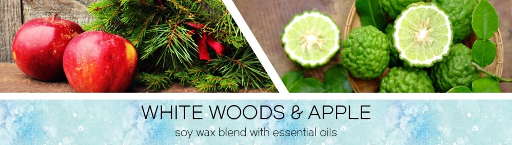 Goose Creek Candle - vonná svíčka White Woods & Apple 411 g