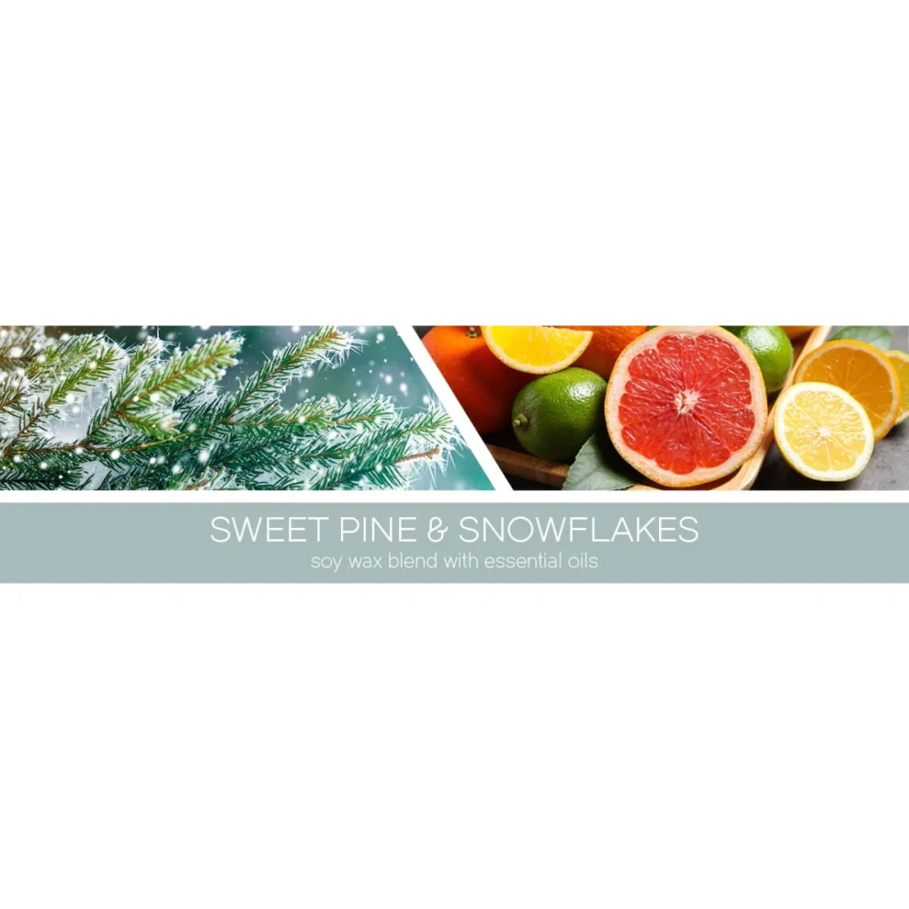 Goose Creek Candle - vonný vosk Sweet Pine & Snowflakes 59 g